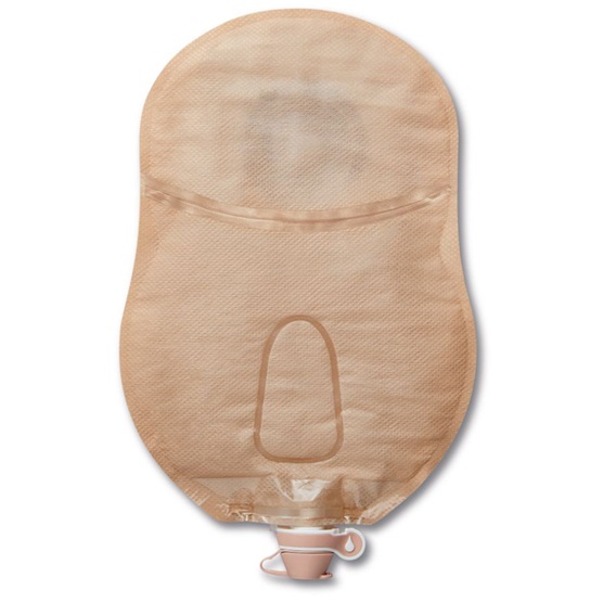 Hollister Urostomie-Mehrkammerbeutel einteilig Moderma Flex CeraPlus soft konvex mit Haftrand, midi