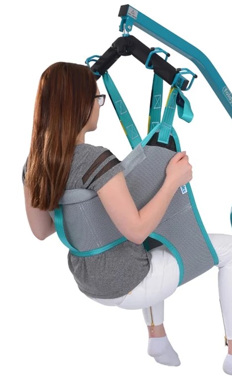 aks Schnelltransportgurt mit Brustschlaufe zum Baden für Patientenlifter Foldy