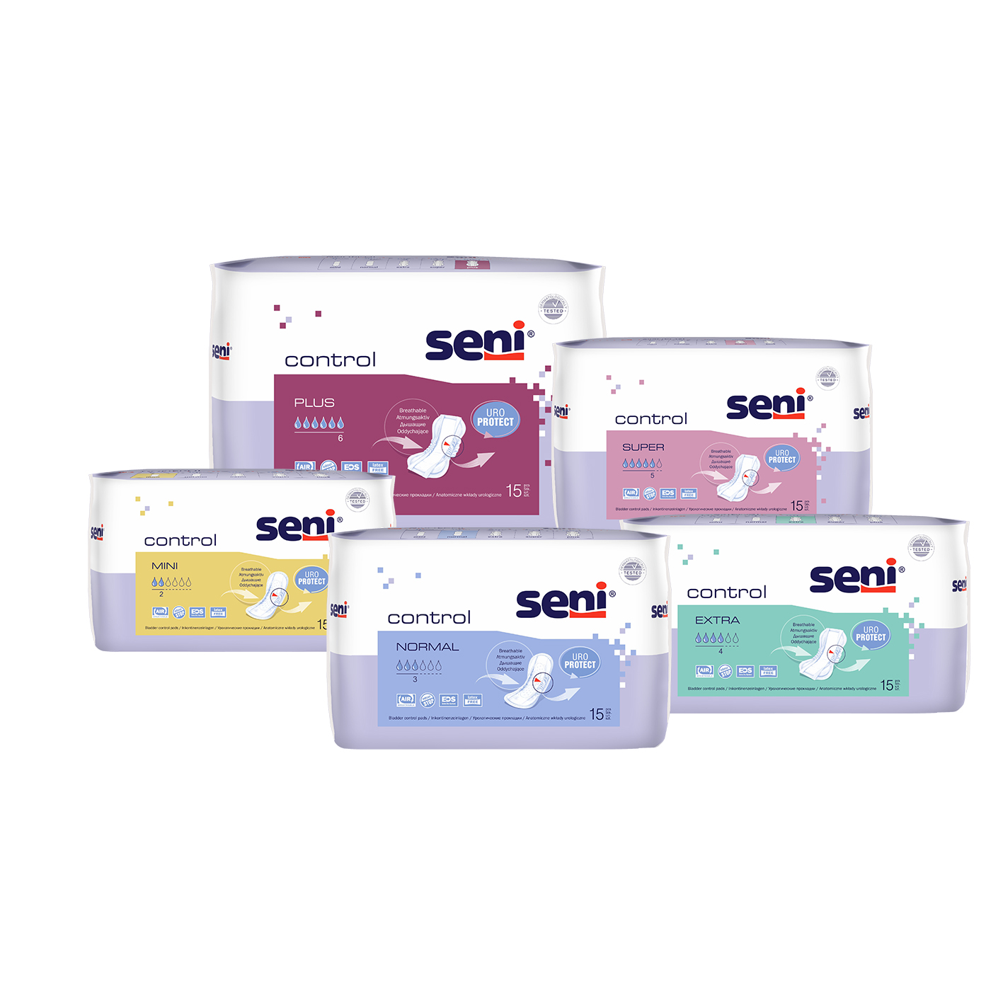 Einlagen Seni Control Plus 15 Stück
