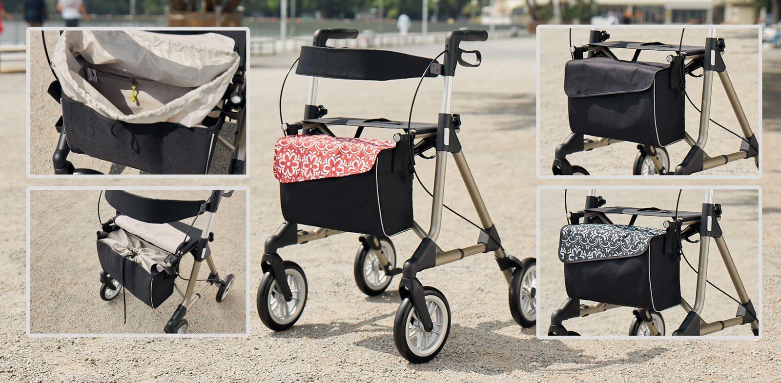 Tasche mit Magnetverschluss Russka für Rollator Elan