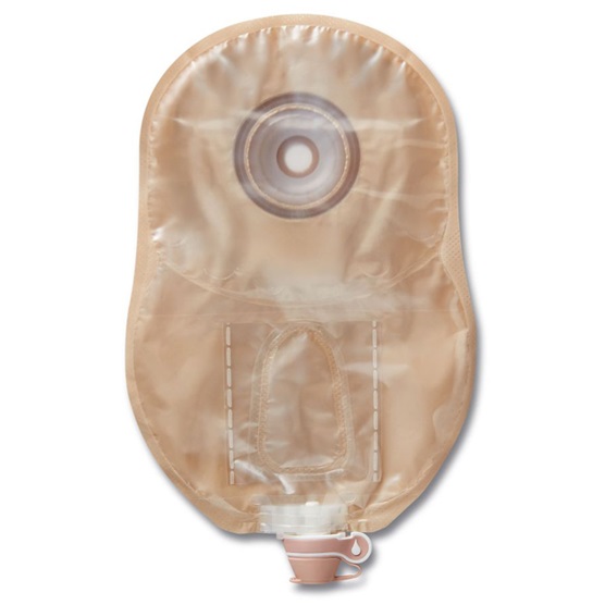 Hollister Urostomie-Mehrkammerbeutel einteilig Moderma Flex CeraPlus soft konvex mit Haftrand, midi