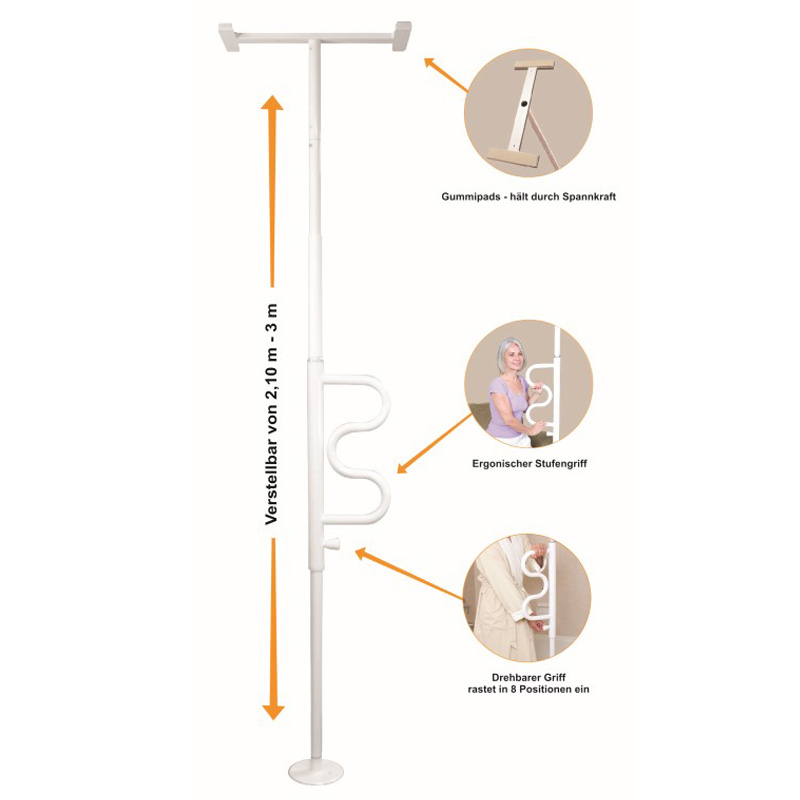 Rehastage Boden- und Deckenstange Pole