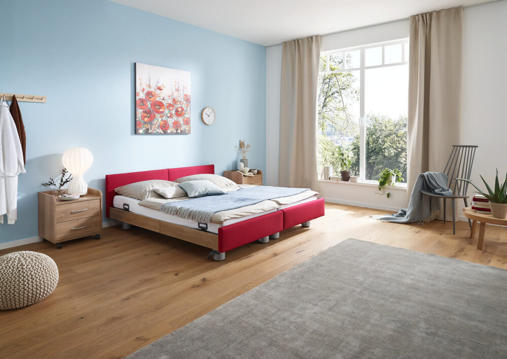 Burmeier Pflegedoppelbett Regia Easy-Switch Partner