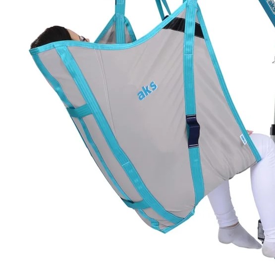aks Komfortgurt mit integrierter Kopfstütze für Patientenlifter Foldy