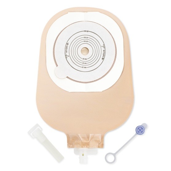Hollister Urostomiebeutel einteilig Moderma Flextend plan mit Haftrand, maxi, 15-64 mm