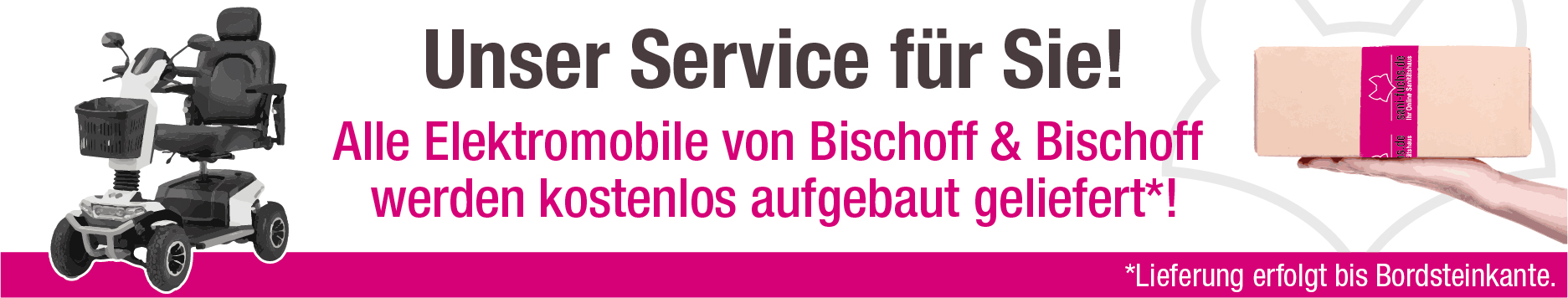 Bischoff & Bischoff Elektromobile kaufen! Fachhandel ✔️ Tusted Shops zertifiziert ✔️ Kauf auf Rechnung ✔️ schnelle Lieferung ✔️ betriebsbereit montiert ✔️ ▶ Hier informieren